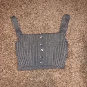 Grey crop top